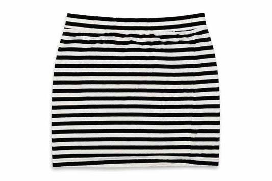 H&M Womens Black Striped  Mini Skirt Size S