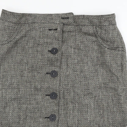 Preloved NEXT  Womens Beige   A-Line Skirt Size 16 - Detail