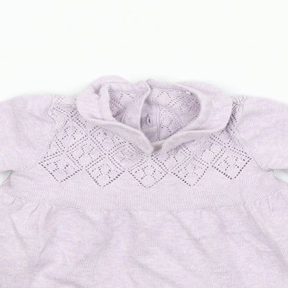 Close-up detail of Tu girls’ pink a-line, size 0-3, months