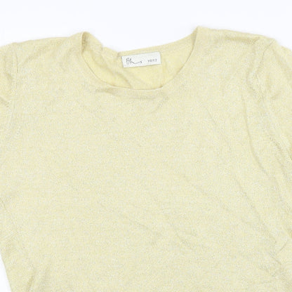 BHS Womens Yellow   Pullover Jumper Size 10