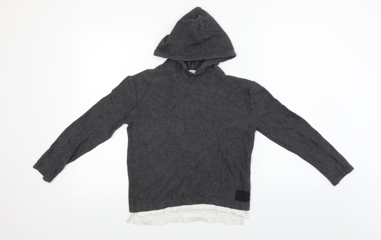 H&M  Boys Grey   Pullover Hoodie Size 8-9 Years