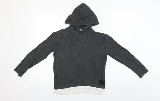 H&M  Boys Grey   Pullover Hoodie Size 8-9 Years