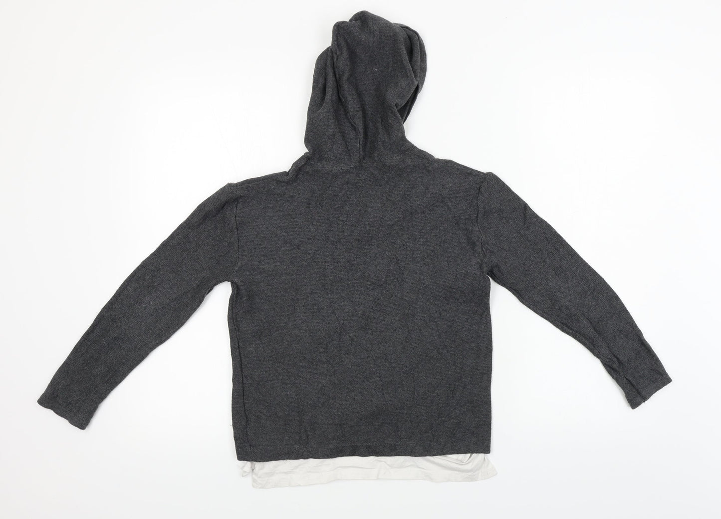 H&M  Boys Grey   Pullover Hoodie Size 8-9 Years