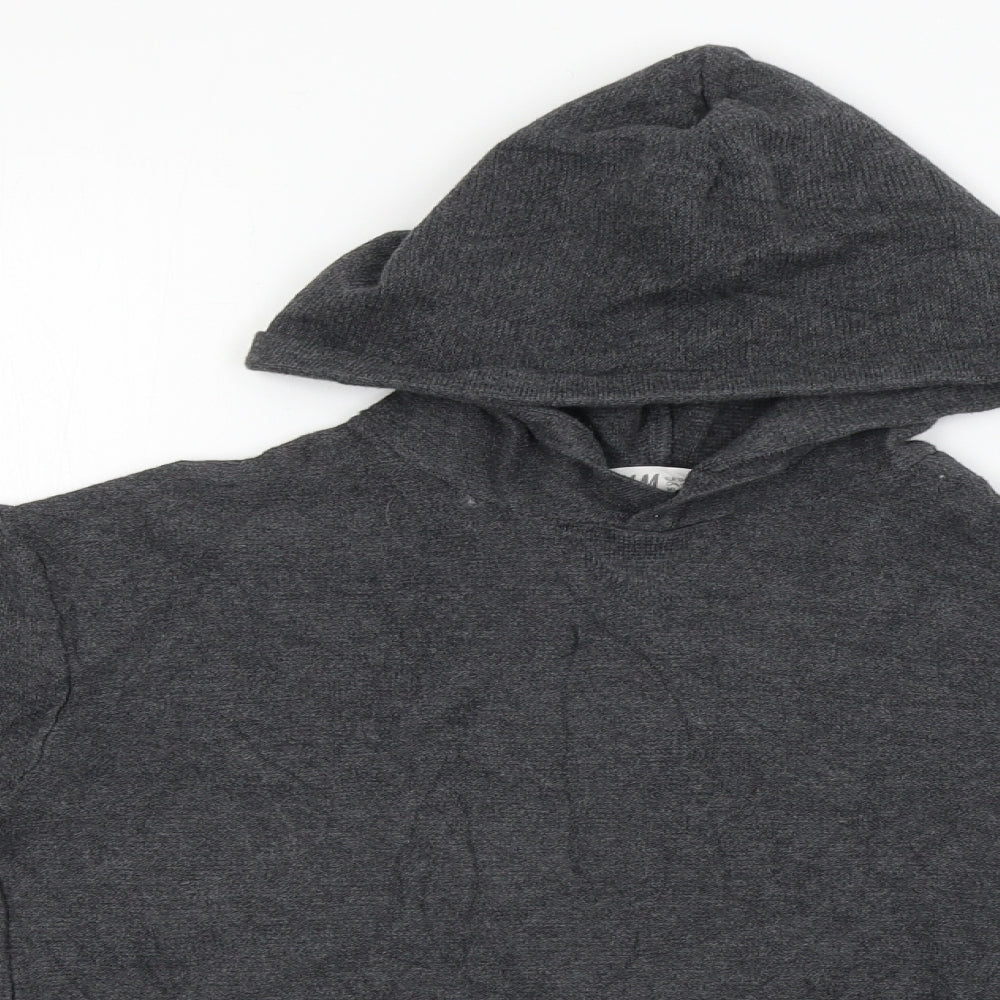 H&M  Boys Grey   Pullover Hoodie Size 8-9 Years