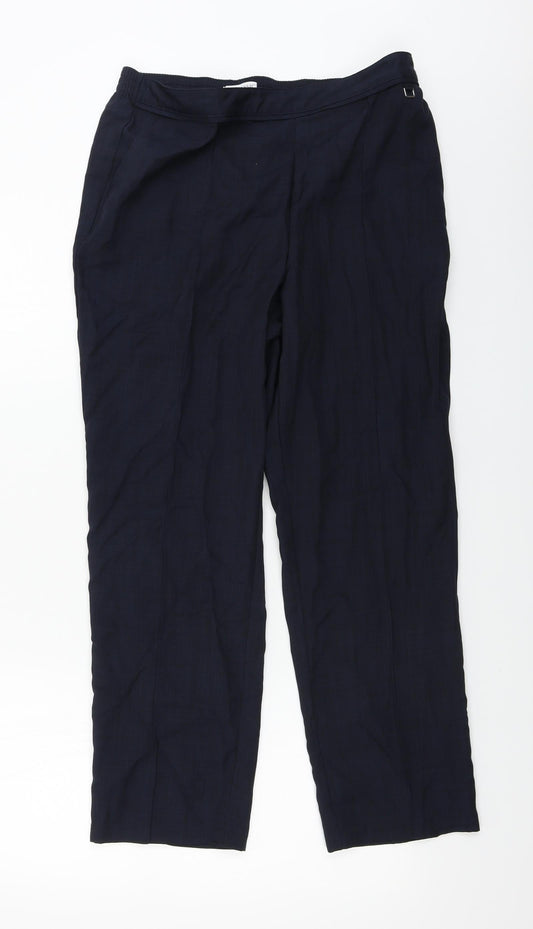 Marks and Spencer  Womens Blue   Trousers  Size 14 L24 in