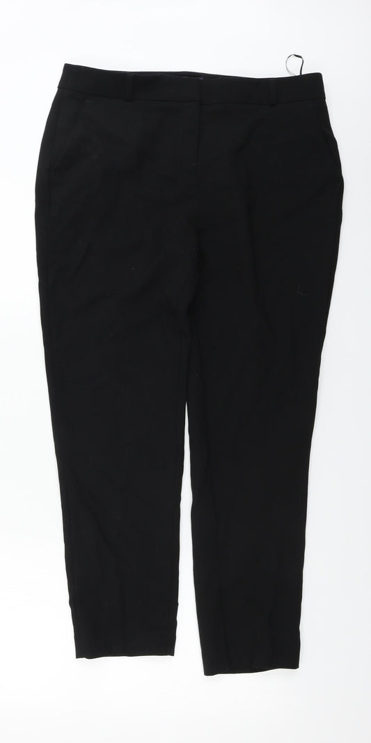 Marks and Spencer  Womens Black   Trousers  Size 14 L24 in