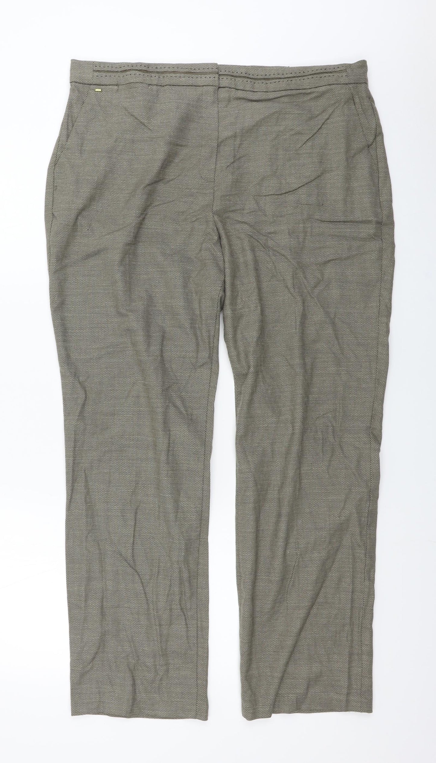 Marks and Spencer Womens Beige   Trousers  Size 18 L25 in