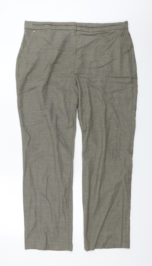 Marks and Spencer Womens Beige   Trousers  Size 18 L25 in