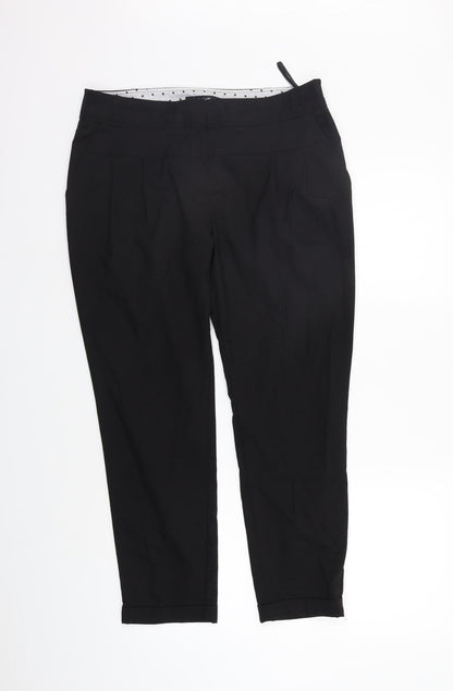 Next Womens Black   Snow Pants Trousers Size 12 L25 in