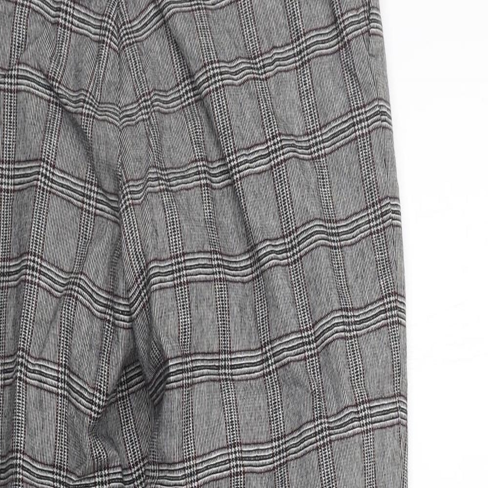 Baukjen Womens Grey Check  Trousers  Size 6 L26 in