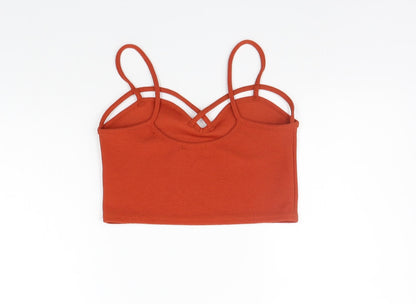 Boohoo Womens Orange    Tank Size 10