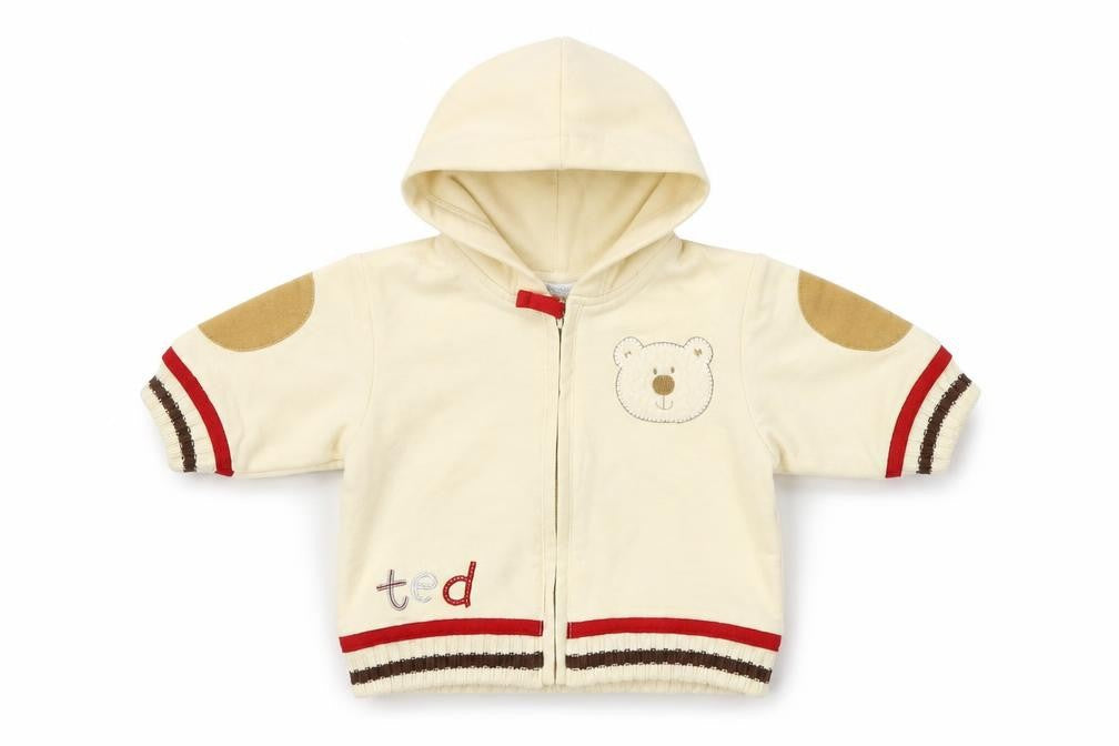 Pitter Patter Girls Beige   Full Zip Jumper Size 3-6 Months