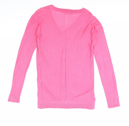Next Womens Pink   Pullover Jumper Size 8