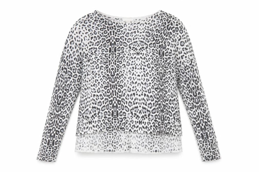 H&M Womens Grey Animal Print  Pullover Jumper Size S