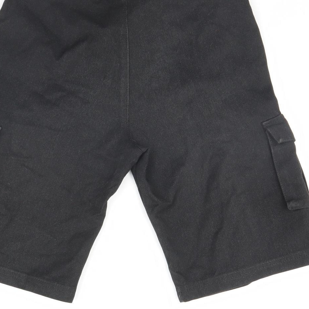 George Boys Black   Utility Shorts Size 9 Years