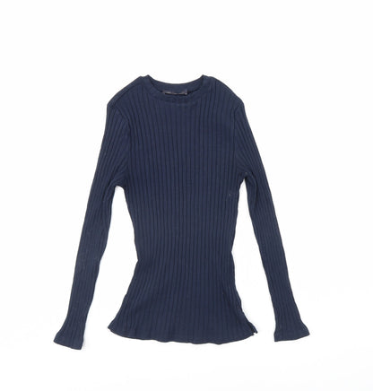 Marks & Spencer Womens Blue   Pullover Jumper Size 8
