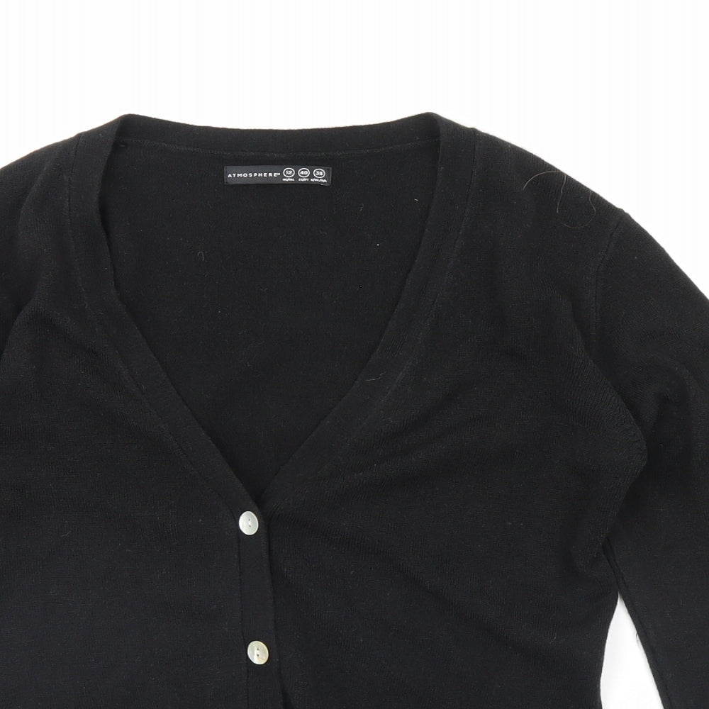 Atmosphere Womens Black   Cape Jumper Size 12