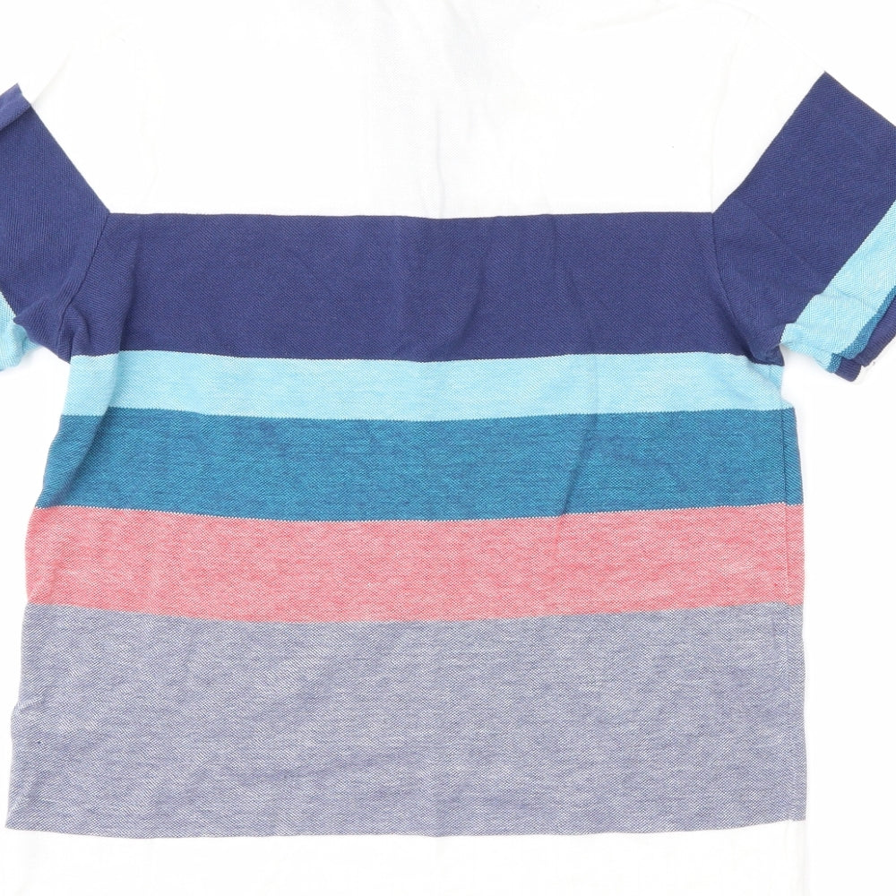 George Boys Multicoloured Striped  Basic Polo Size 11-12 Years