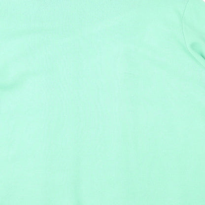 Impressions Womens Green Striped  Pullover Jumper Size L