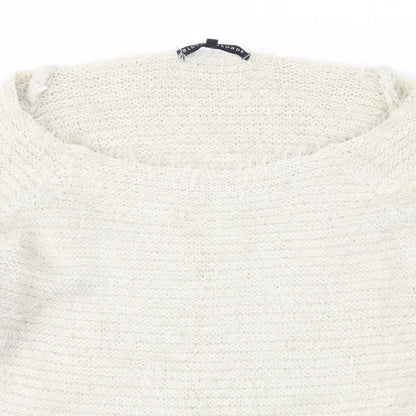 Blonde + Blonde Womens Beige   Pullover Jumper Size 10
