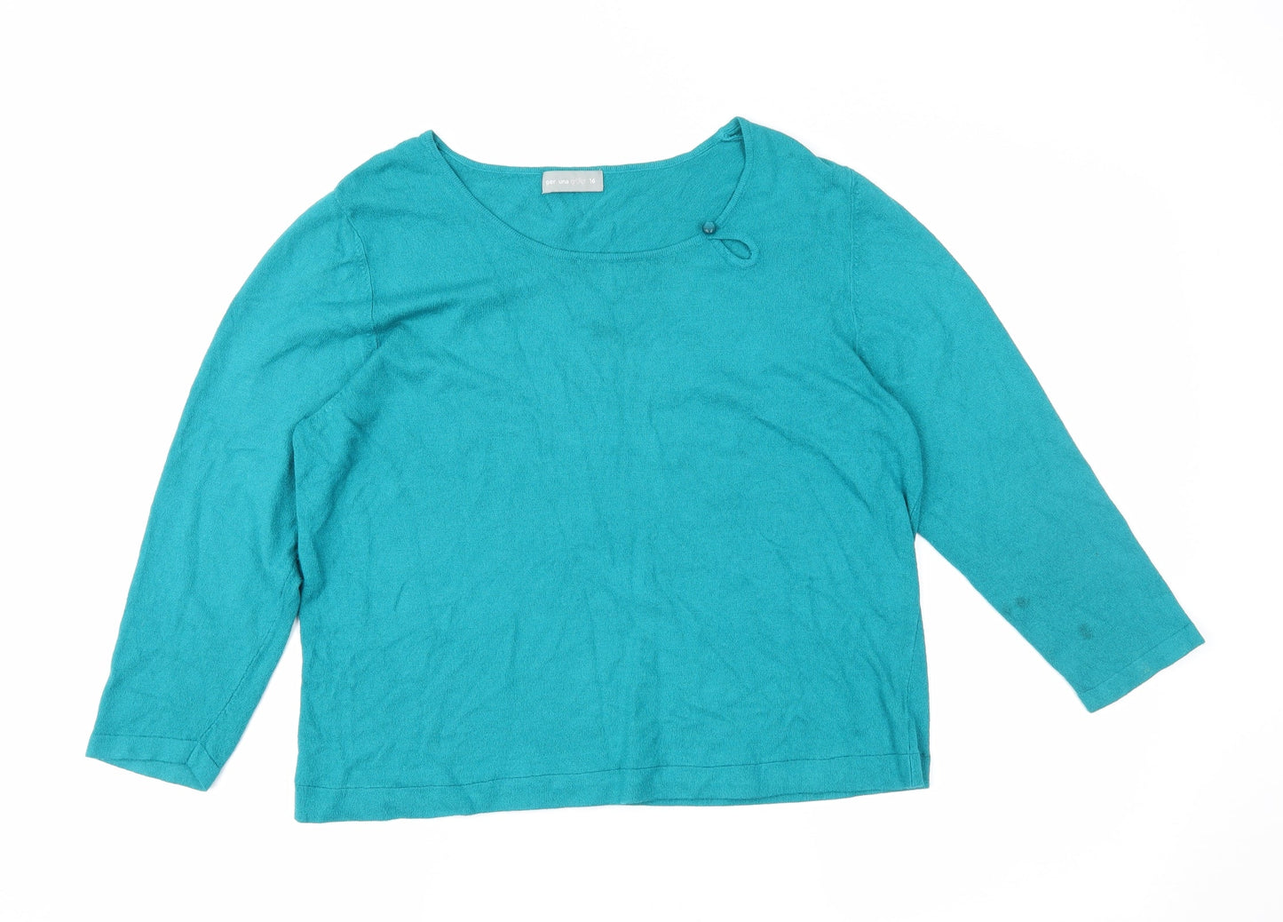 Per Una Womens Green   Pullover Jumper Size 16