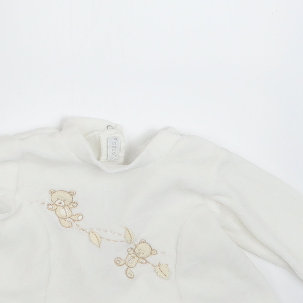 COCO Girls White   A-Line  Size 3-6 Months
