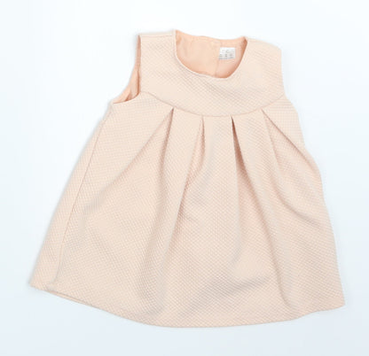 Additional front view of F&F girls’ pink a-line, size 6-9, months