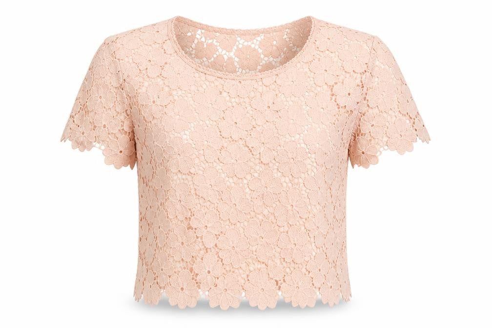 Atmosphere Womens Pink  Lace Basic Blouse Size 14