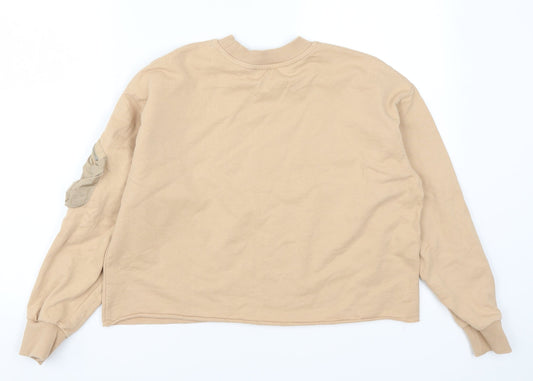 River Island Girls Beige   Pullover Sweatshirt Size 11-12 Years  - Studio Couture Paris