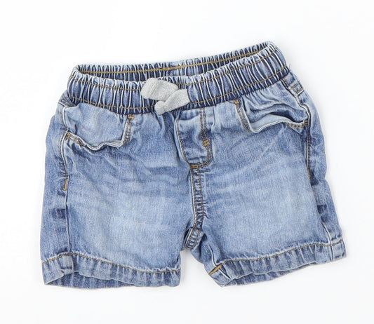 Mothercare Boys Blue  Damask Cropped Jeans Size 6-9 Months