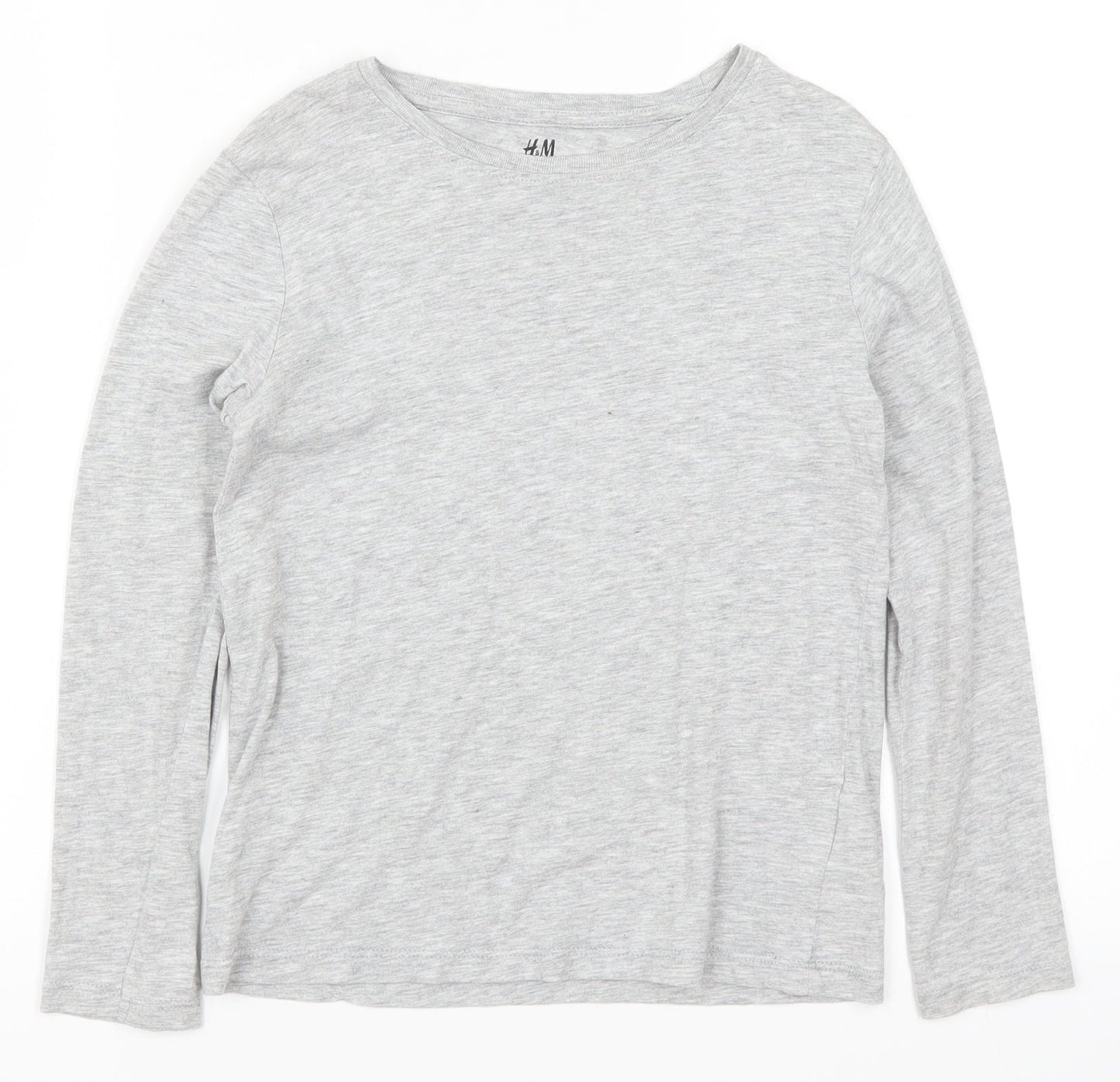 H&M Girls Grey   Basic T-Shirt Size 7-8 Years