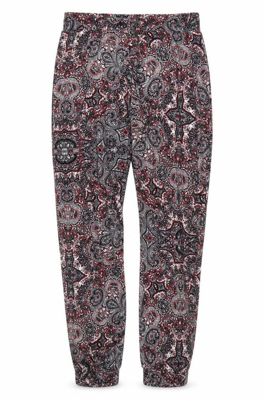 Amosphere Womens Red Paisley  Trousers  Size 8 L26 in