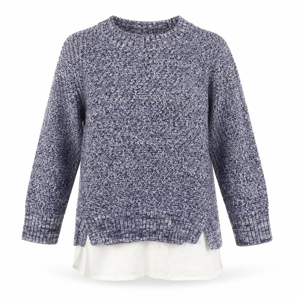 H&M Womens Blue  Knit Pullover Jumper Size 10