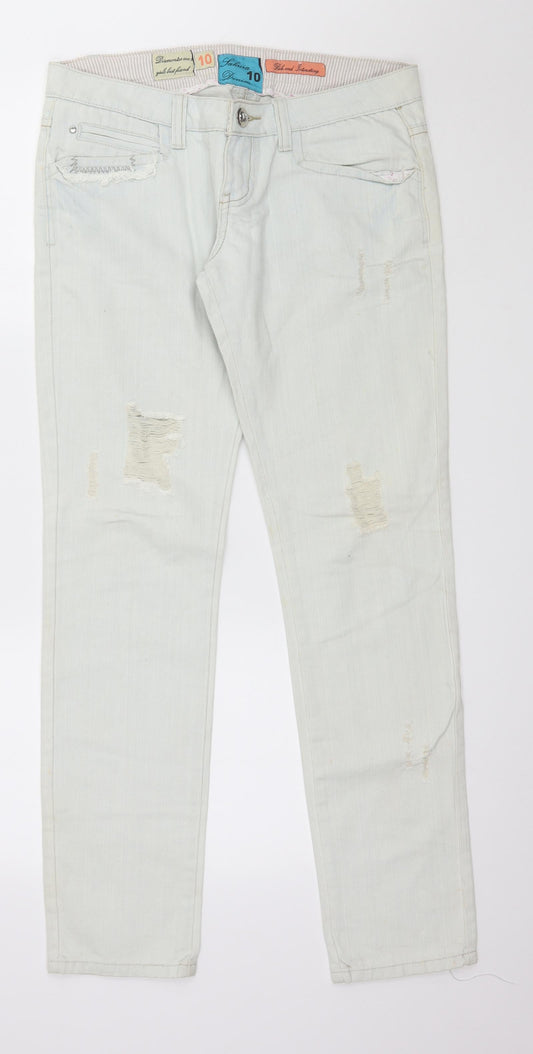 Sakura Womens Blue  Denim Skinny Jeans Size 10 L31 in