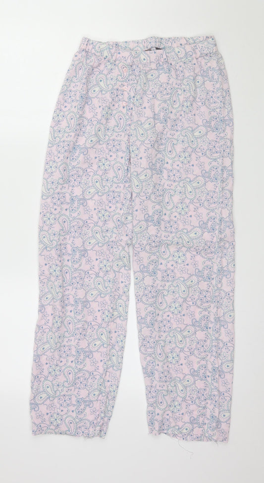 Dorothy Perkins Womens Pink Geometric Jersey Capri Pyjama Pants Size S