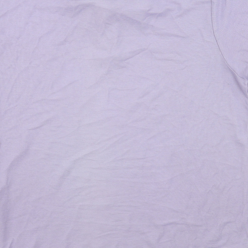 Atlantic Bay Mens Purple Batik Jersey  Polo Size L