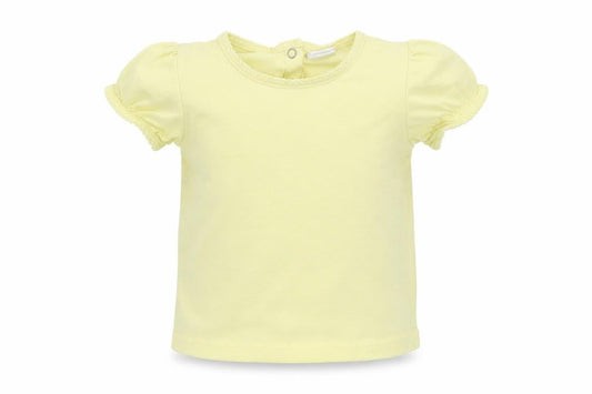 H&M Girls Yellow Polka Dot Jersey Basic T-Shirt Size 12-18 Months