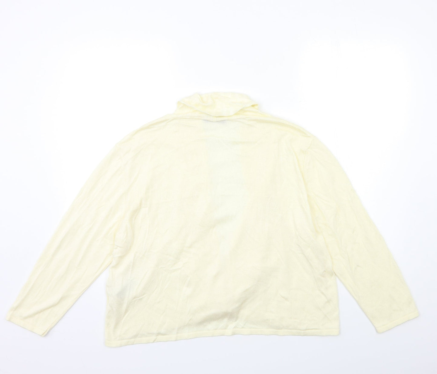 Marks and Spencer Womens Beige  Knit Cardigan Jumper Size XL