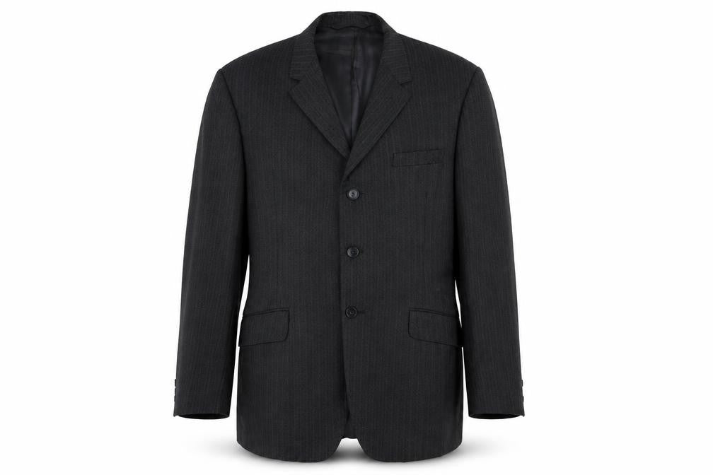 Preworn Mens Black   Jacket Suit Jacket Size 38