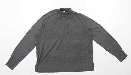 Zara Womens Grey  Knit Pullover Jumper Size S