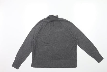 Zara Womens Grey  Knit Pullover Jumper Size S
