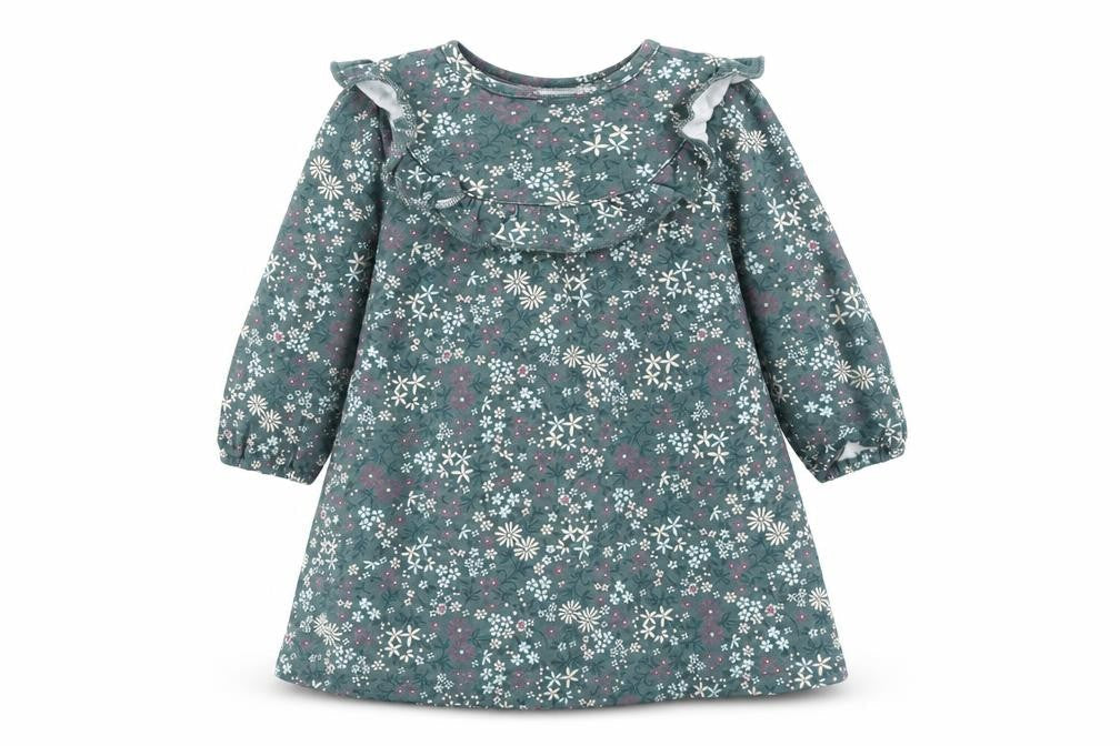 George Girls Green Floral  A-Line  Size 3-6 Months