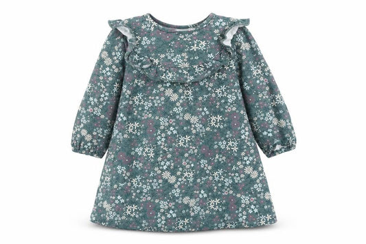 George Girls Green Floral  A-Line  Size 3-6 Months