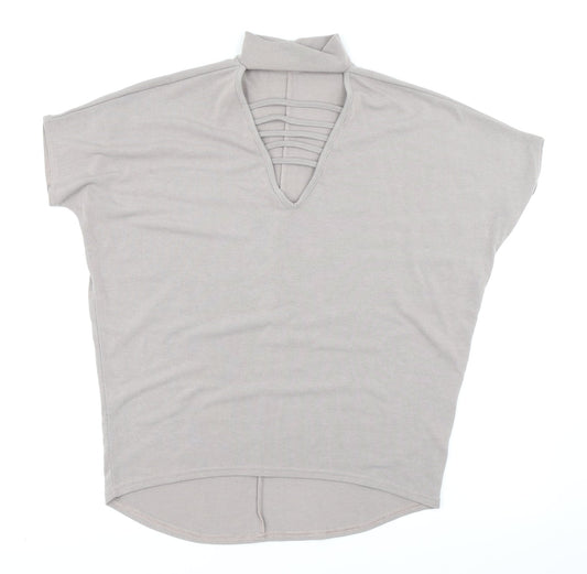 Select Womens Brown   Basic T-Shirt Size 6
