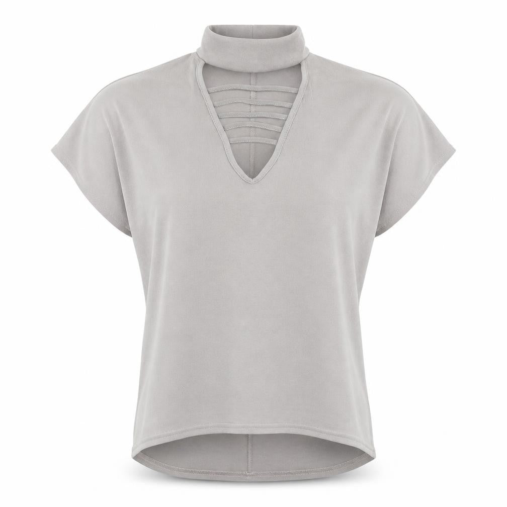 Select Womens Brown   Basic T-Shirt Size 6