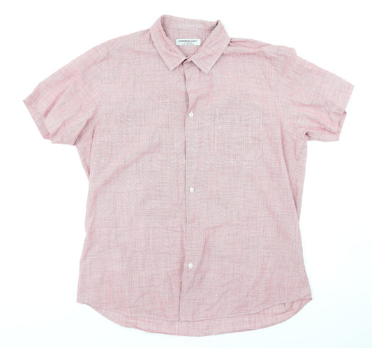 Cedar Wood State Mens Red Plaid   Button-Up Size XL