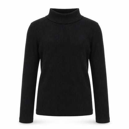 Front view of F&F girls’ black basic t-shirt, size 8-9, years