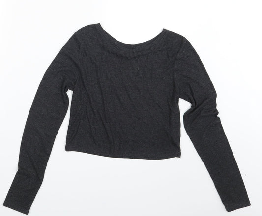 Topshop Womens Grey   Pullover Jumper Size 10