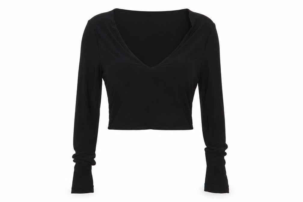 PRETTYLITTLETHING Womens Black   Basic Blouse Size 12