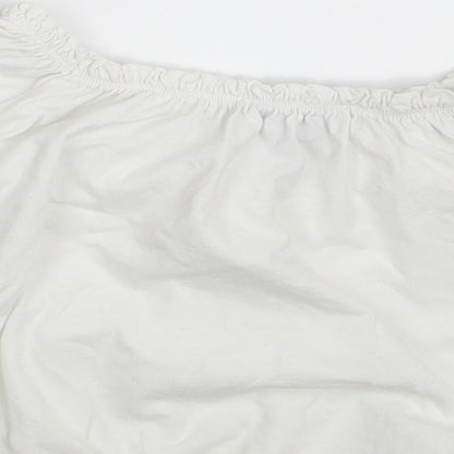 Preloved Primark Womens White   Basic Blouse Size 4 - Label